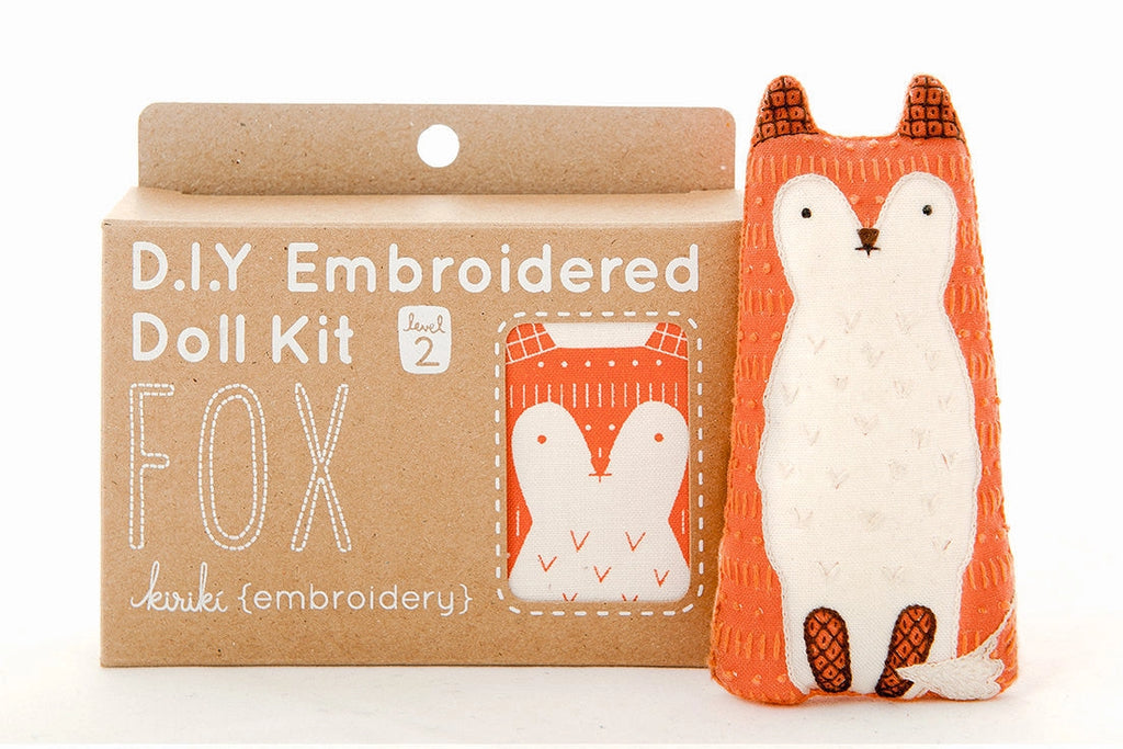 Fox Embroidery Kit