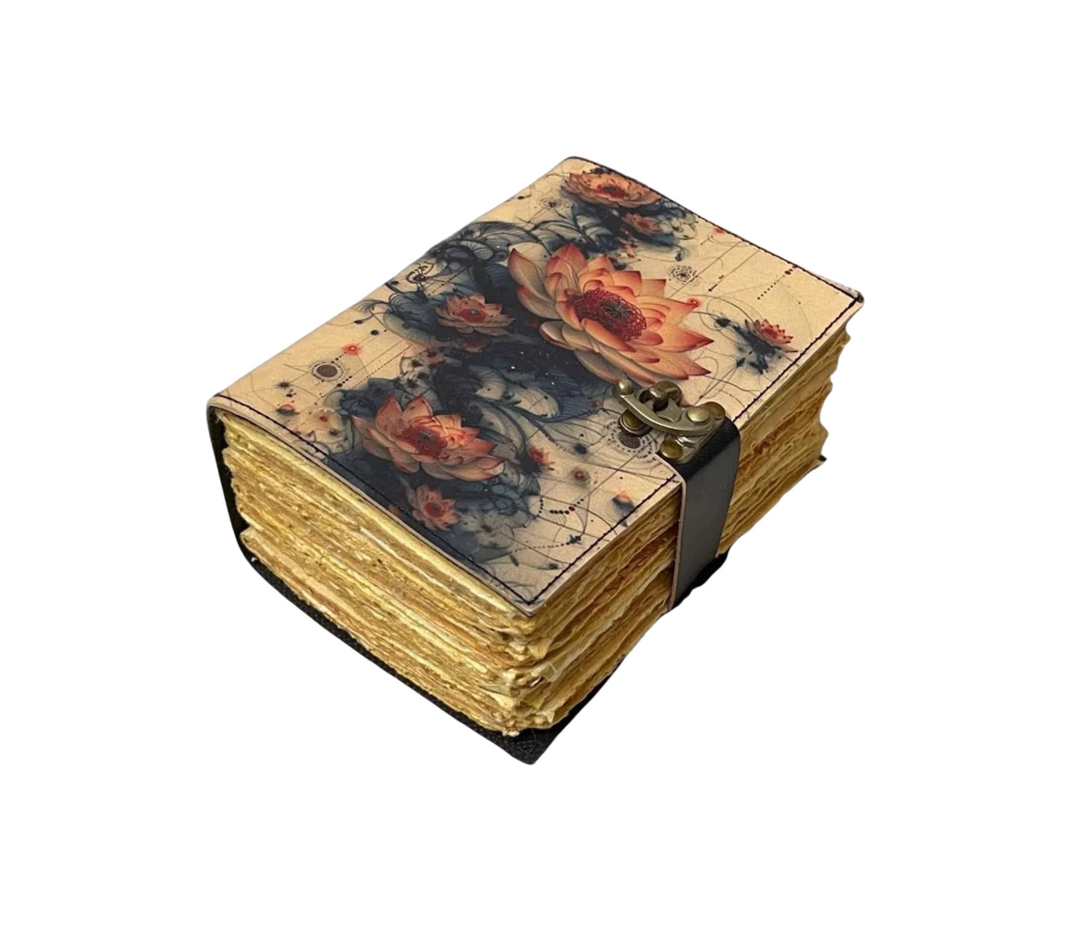 Water Lily Leather Journal