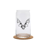 Bat Beer Can Glass