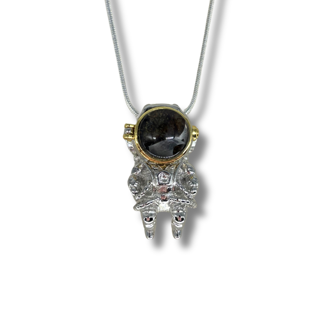 Pallasite Meteorite Astronaut Necklace