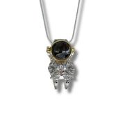 Pallasite Meteorite Astronaut Necklace