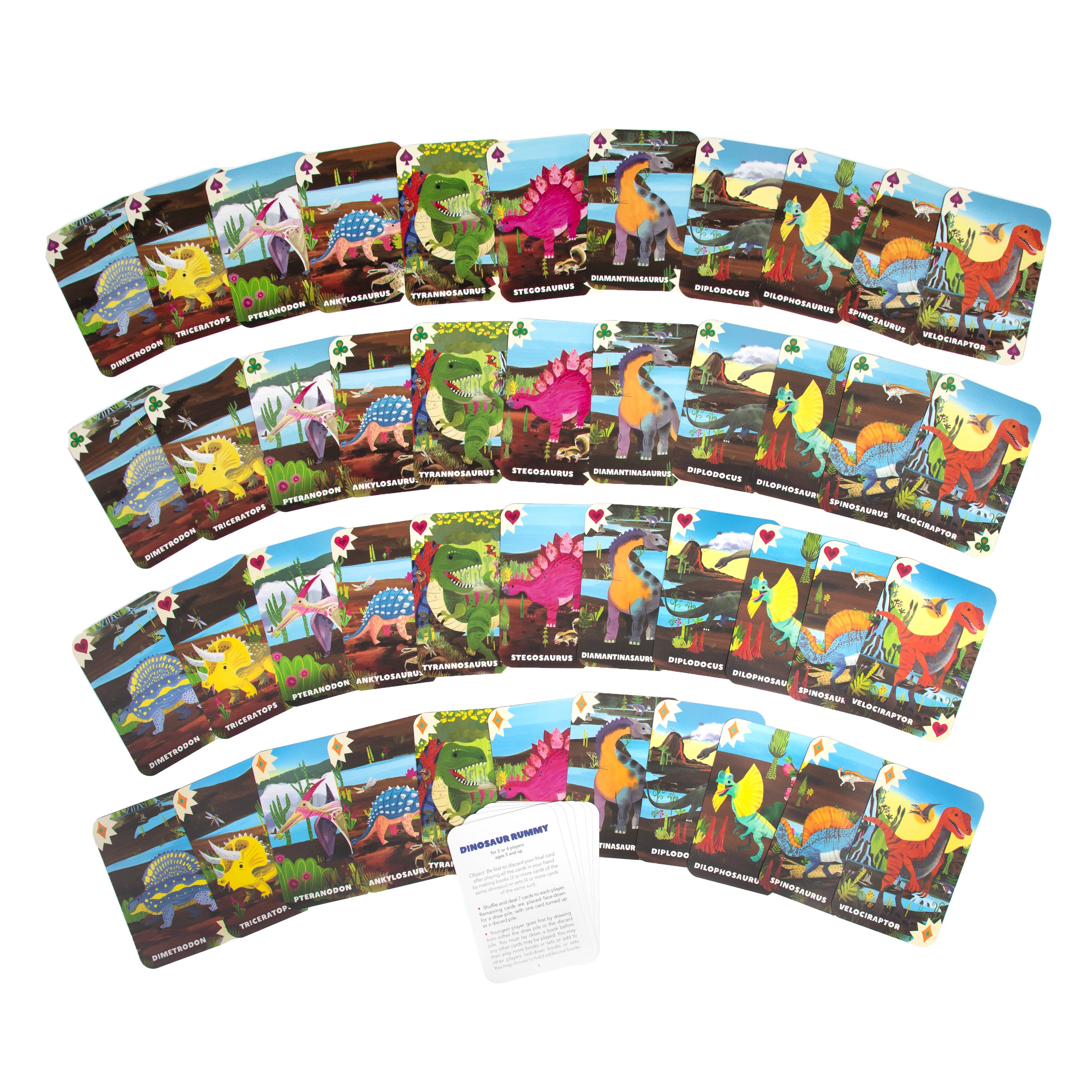 Dinosaur Rummy Playing Cards