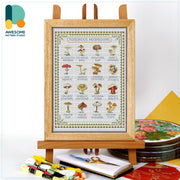 Poisonous Mushrooms Counted Cross Stitch Kit