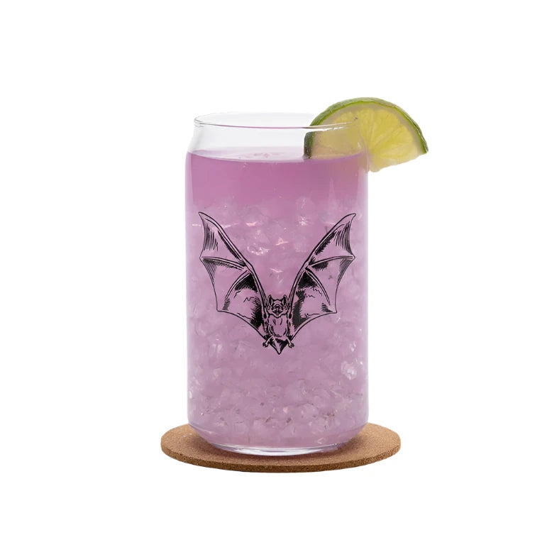 Bat Beer Can Glass