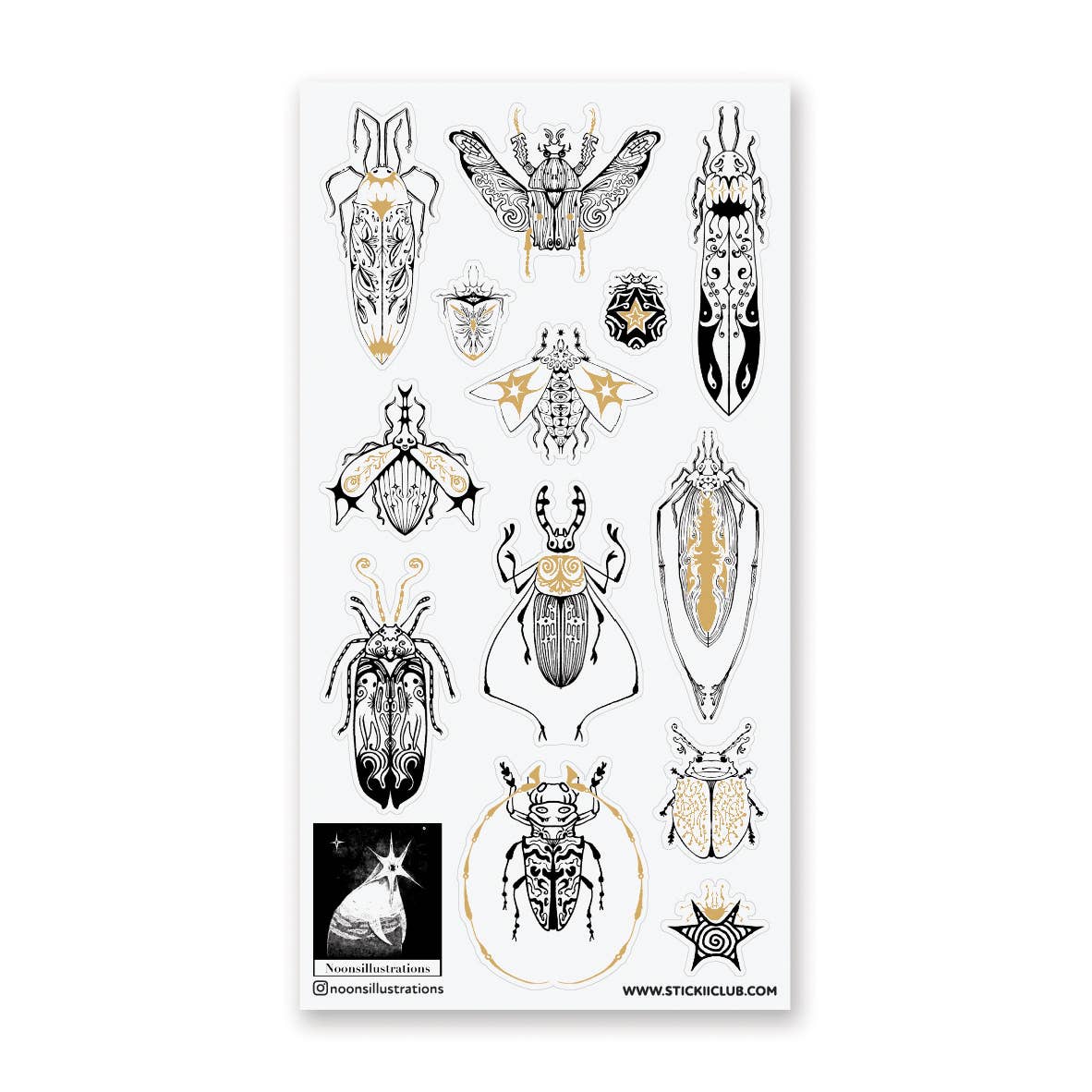 Brilliant Beetles Sticker Sheet