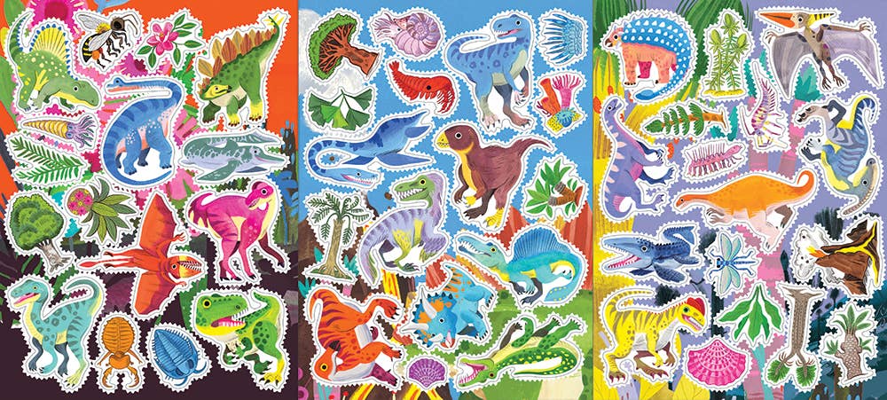 Learn to Draw Dinosaurs with Stickers