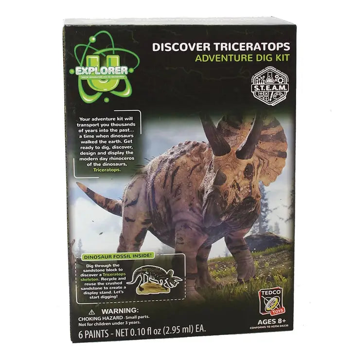 Discover Triceratops Adventure Dig Kit