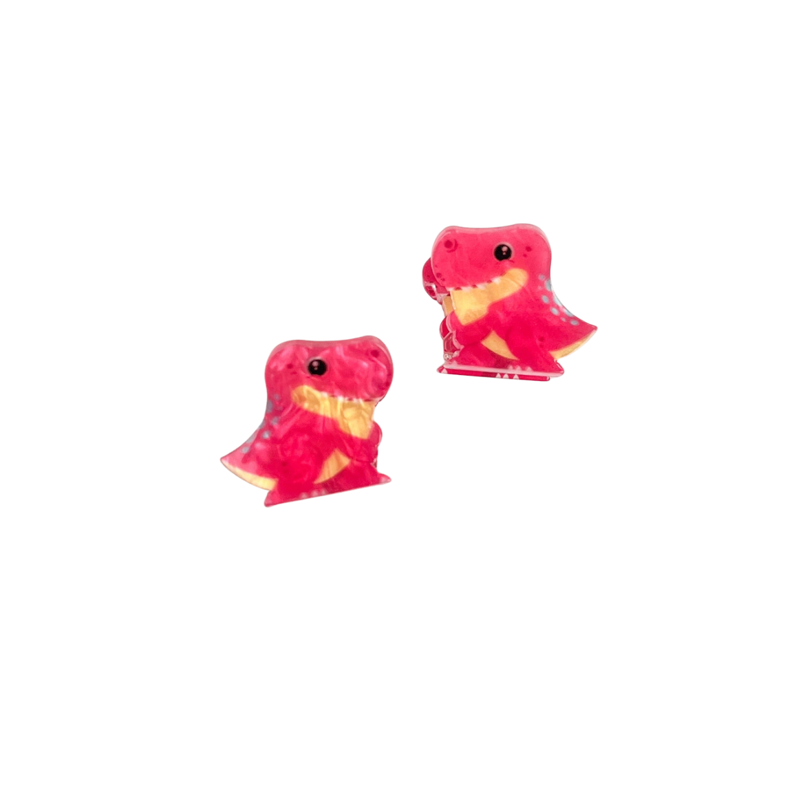 Tiny Dinosaur Hair Clips