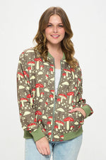Mushroom Bomber Jacket