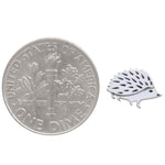 Silver Hedgehog Post Earrings