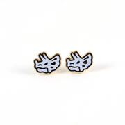 Triceratops Skull Earrings