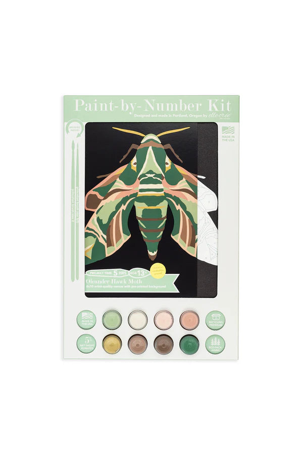 Oleander Hawk Moth Paint-by-Number Kit
