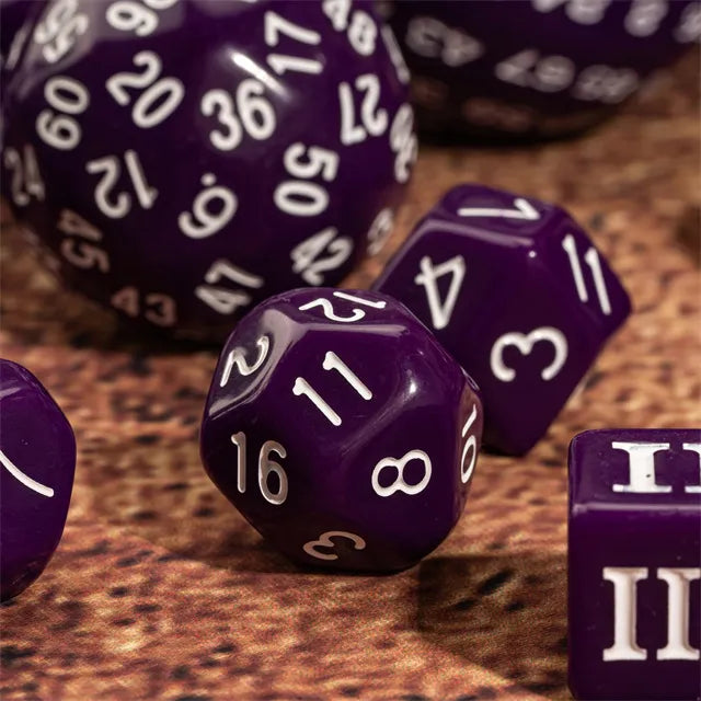 15 Piece Purple Dice Set
