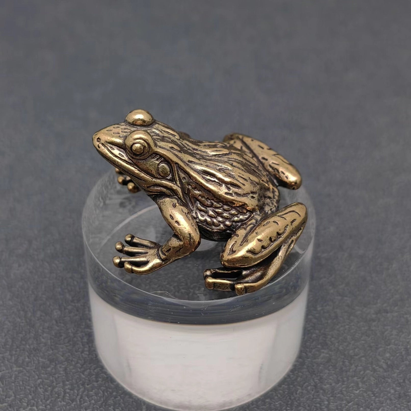 Brass Frog Figurine