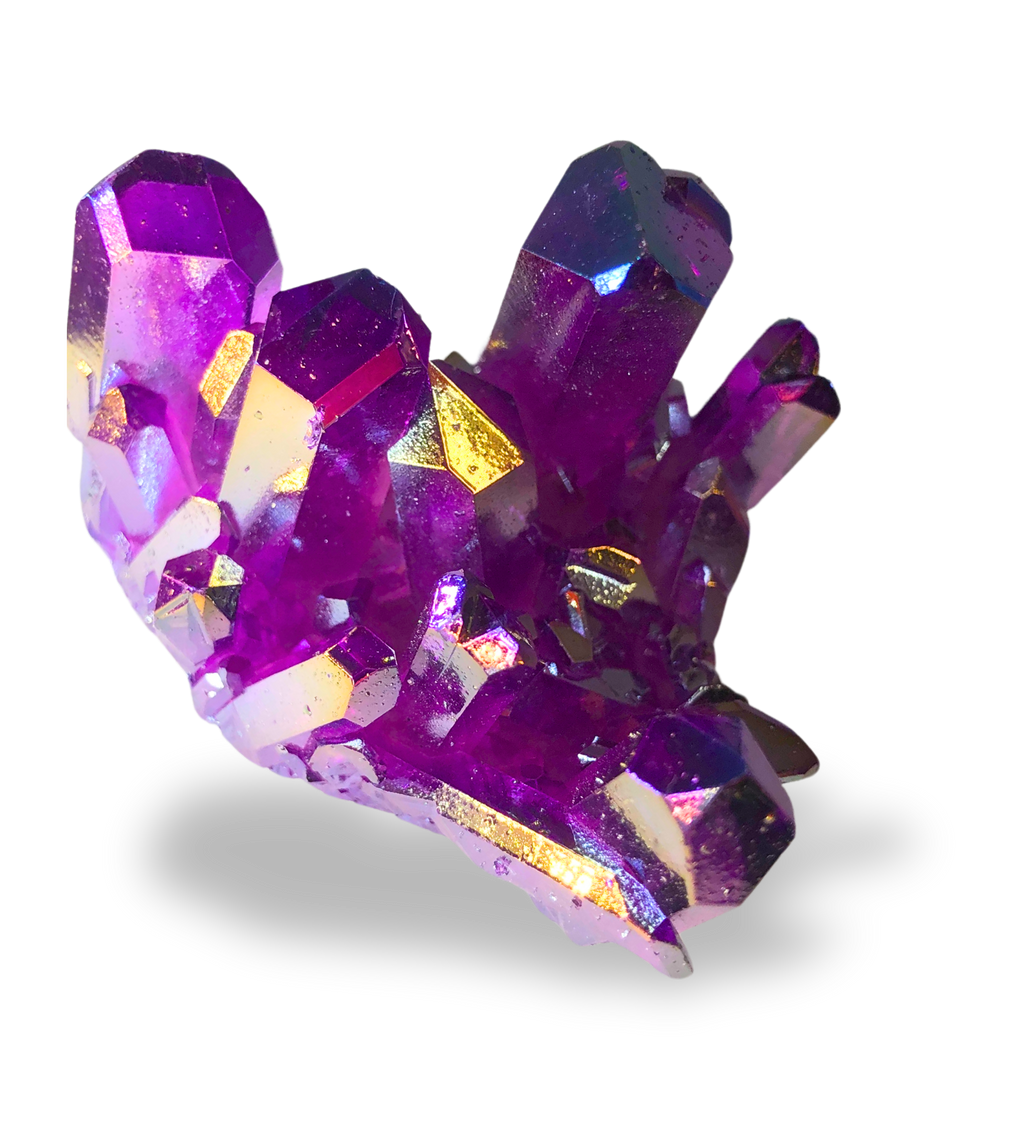 Purple Aura Quartz Cluster $32.00