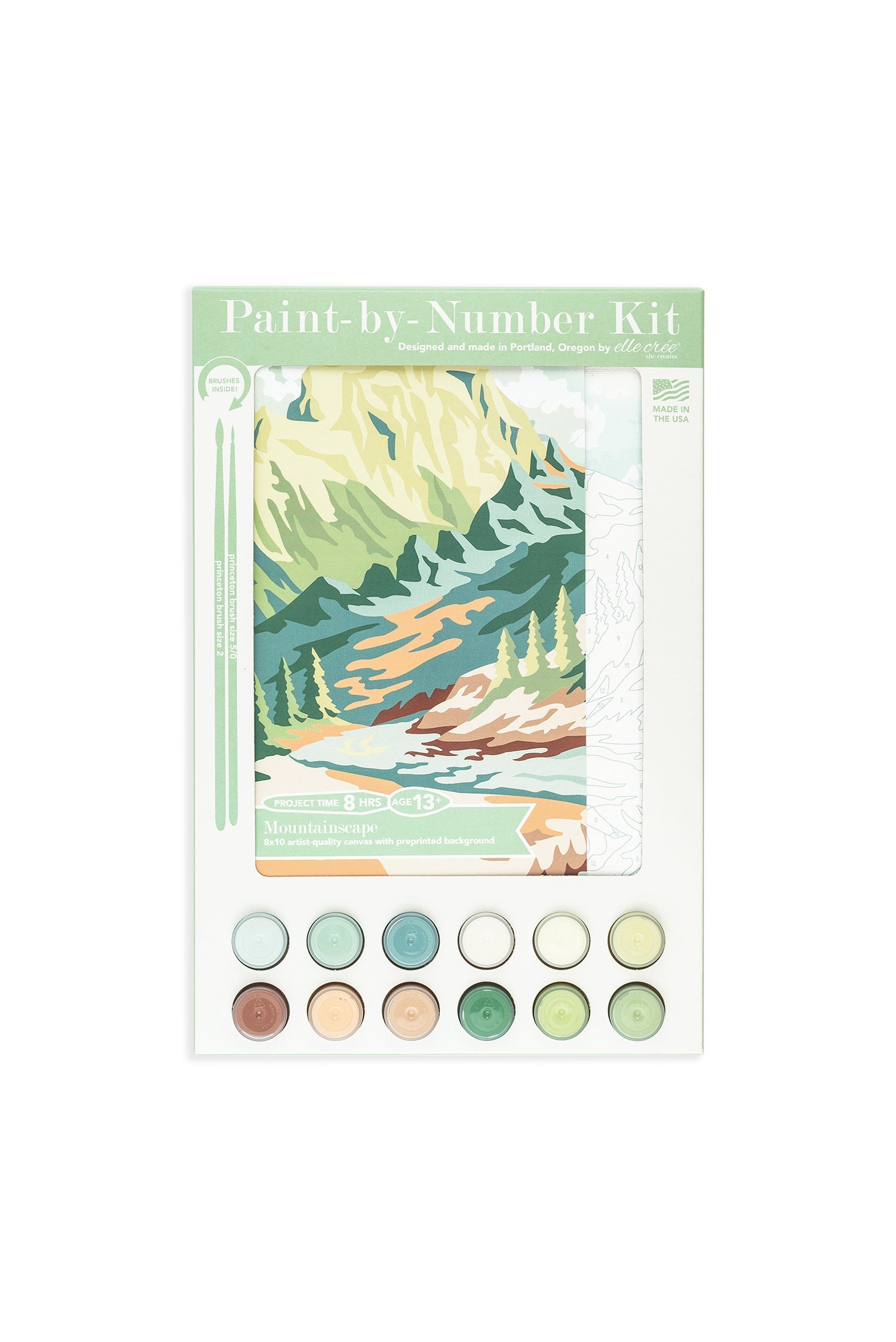 Mountainscape Paint-By-Number Kit