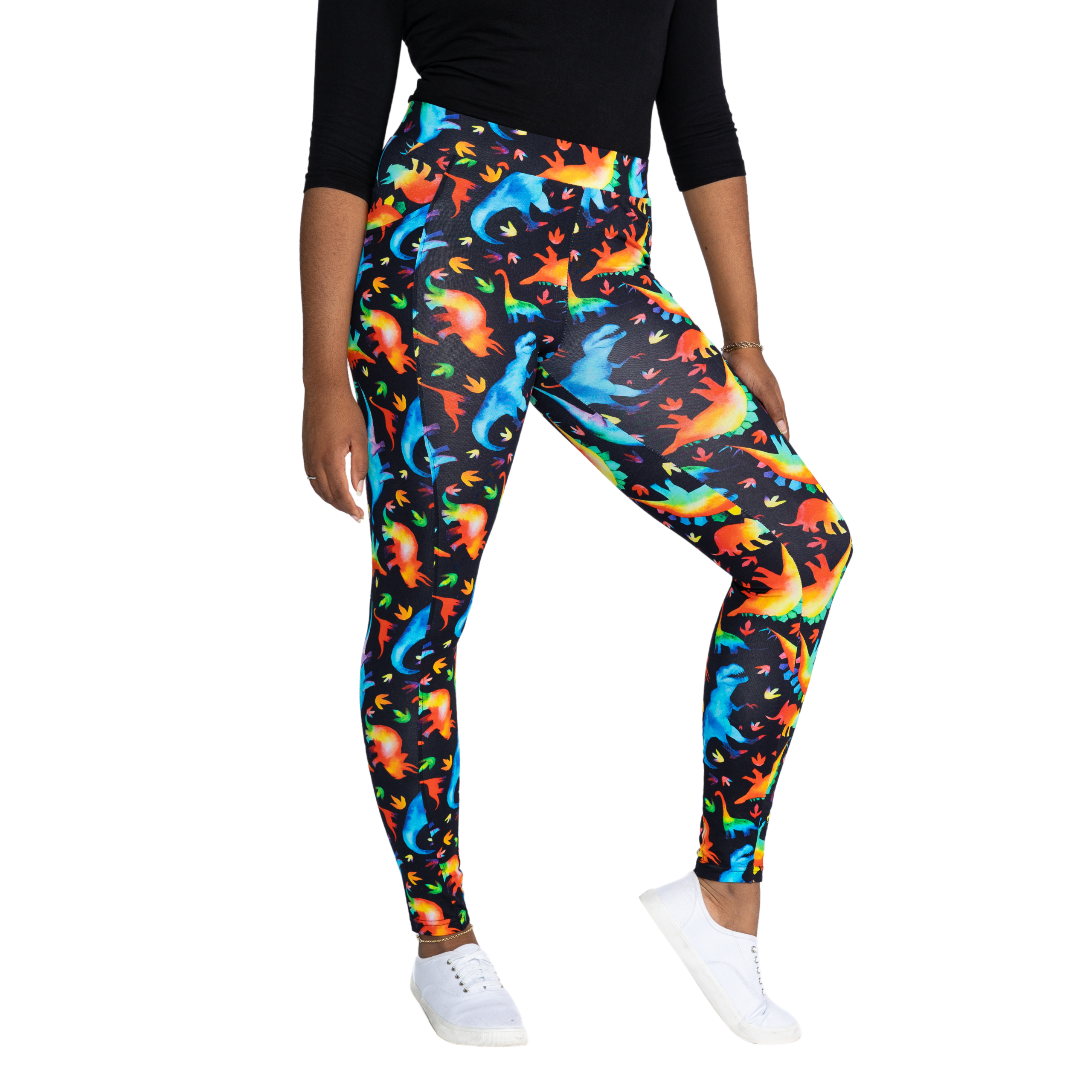 Rainbowsaurus Adult Leggings