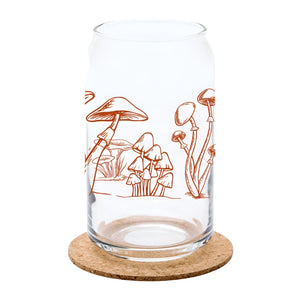 Mushroom Beer Can Glass