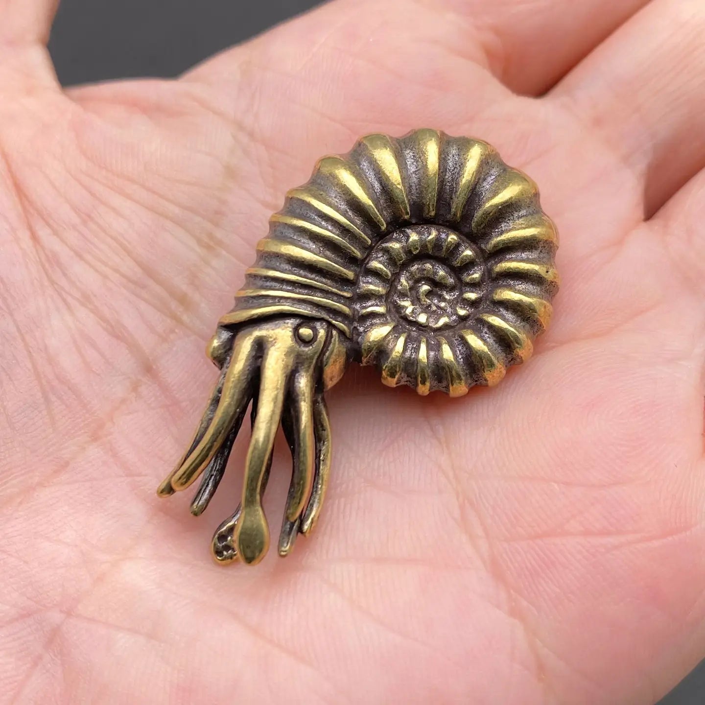 Brass Nautilus Figurine