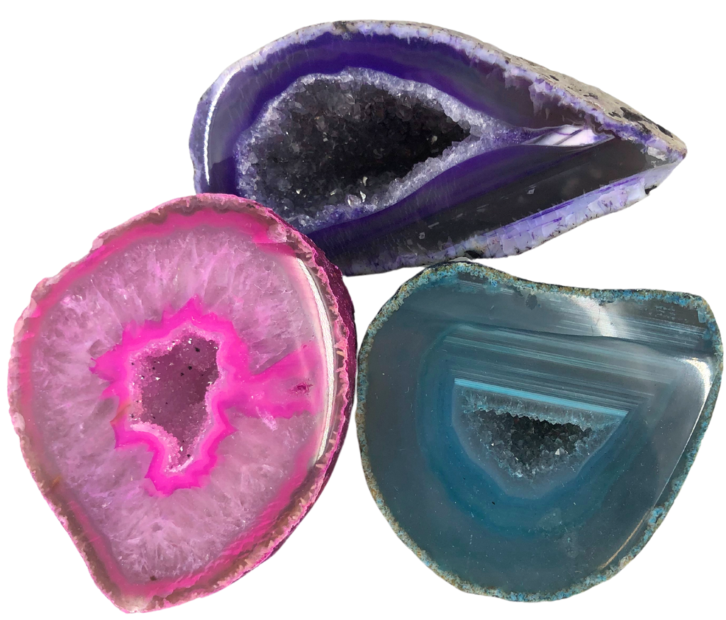 Dyed Cut Geode $22.00