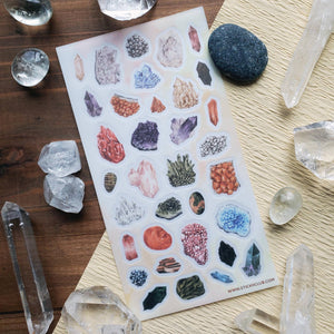 Colorful Crystals Sticker Sheet