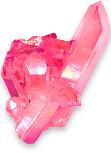 Pink Aura Quartz Cluster $64.00