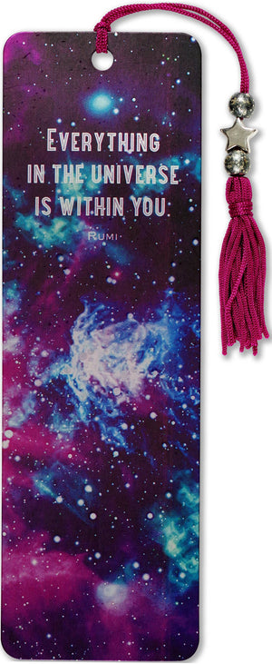 Galaxy Beaded Bookmark