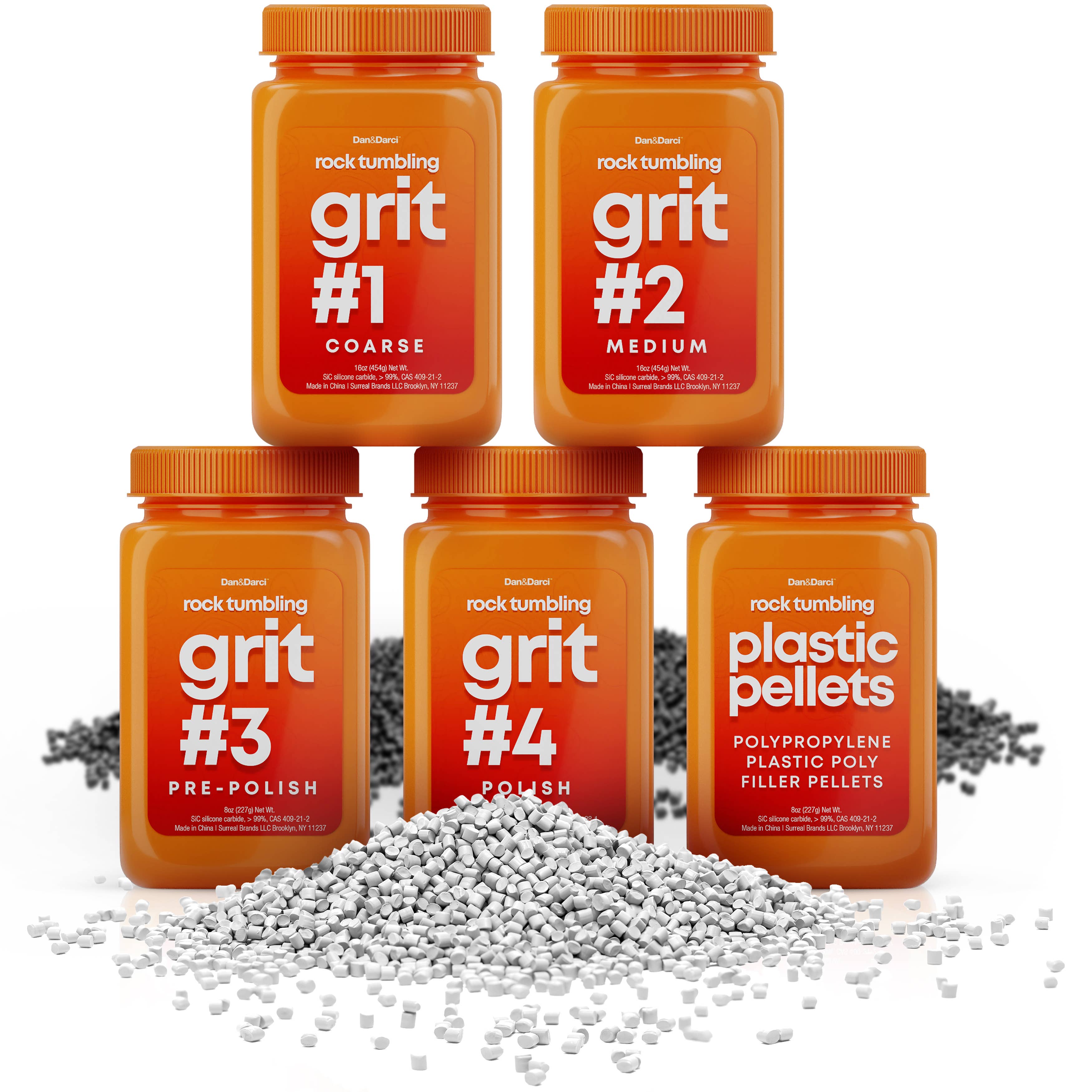 Grit Refill Set for Rock Tumblers