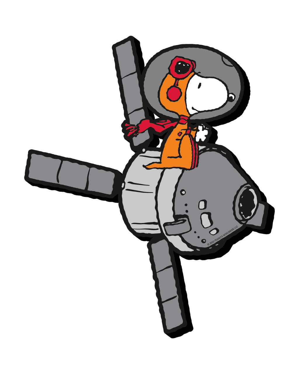 Peanuts Snoopy in Space Fly Magnet