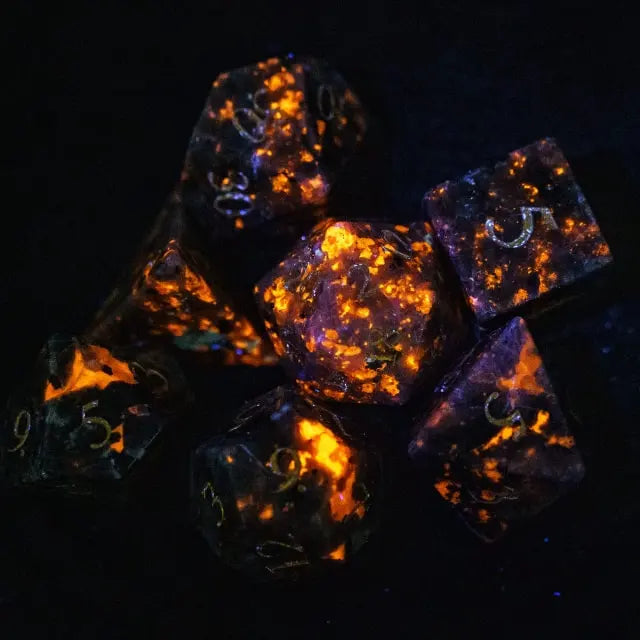 Yooperlite Gemstone Dice