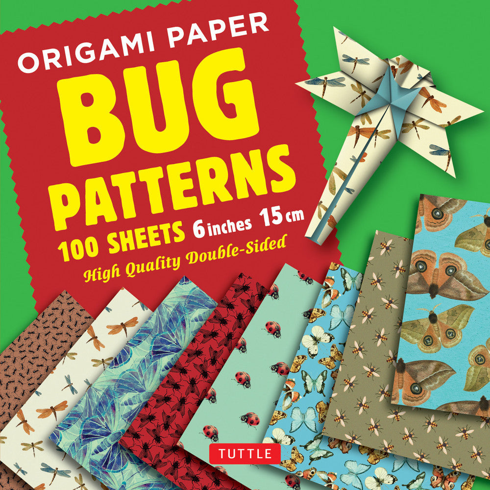 Origami Paper 100 Sheets Bug Patterns