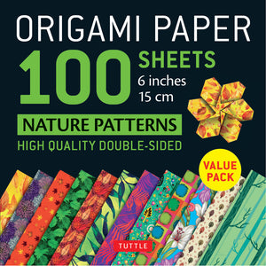 Origami Paper 100 Sheets Nature Patterns