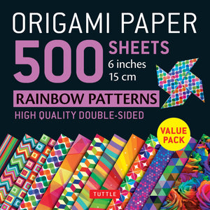 Origami Paper 500 Sheets Rainbow Pattern