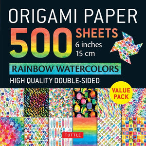 Origami Paper 500 Sheets Rainbow Watercolors