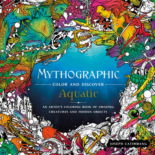 Mythographic Aquatic Coloring Book