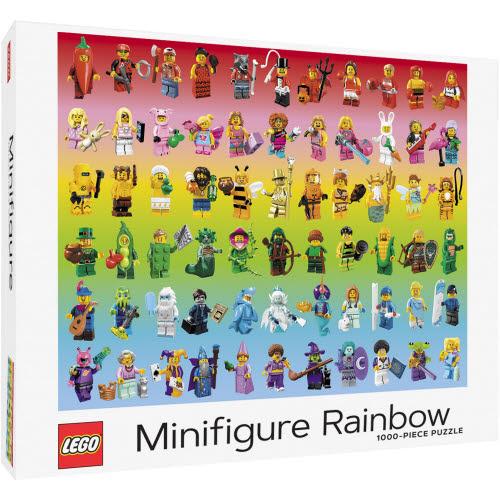 LEGO Minifigure Rainbow 1000 Piece Puzzle