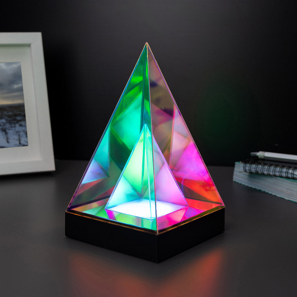 Holographic Pyramid Lamp