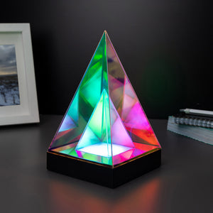 Holographic Pyramid Lamp