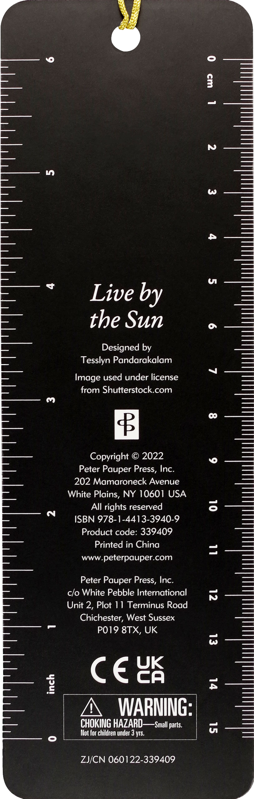 Live by the Sun Beaded Bookmark