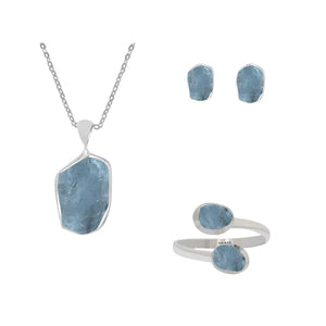 Aquamarine Jewelry Set $120.00