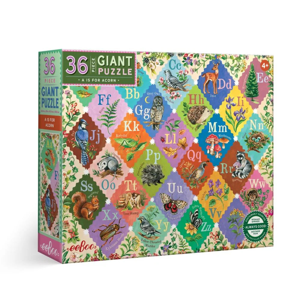 A is for Acorn 36 Piece Giant Puzzle