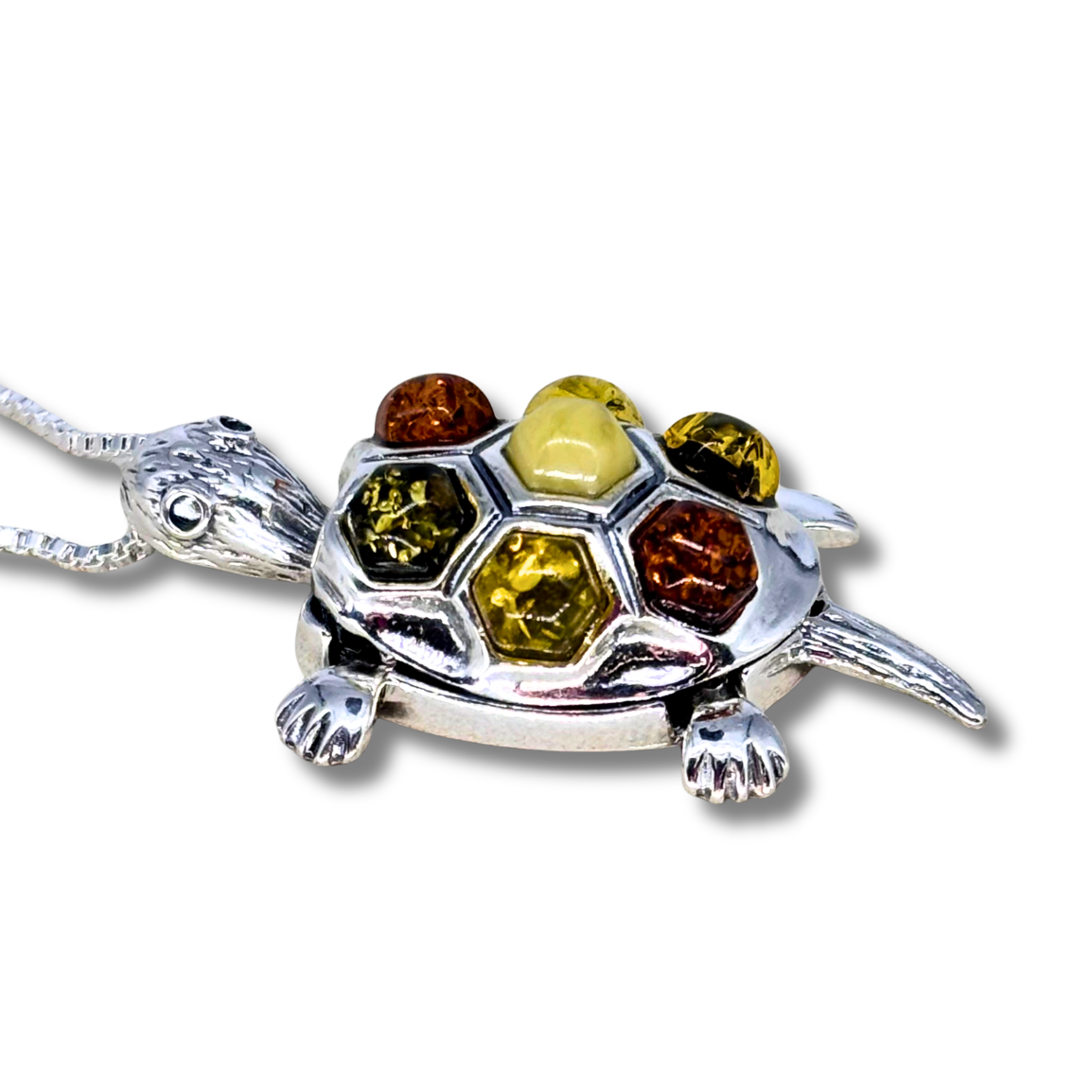 Amber Turtle Necklace