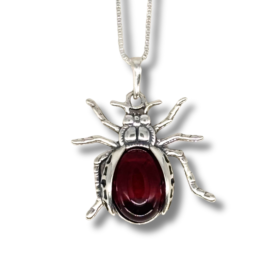 Amber Beetle Necklace