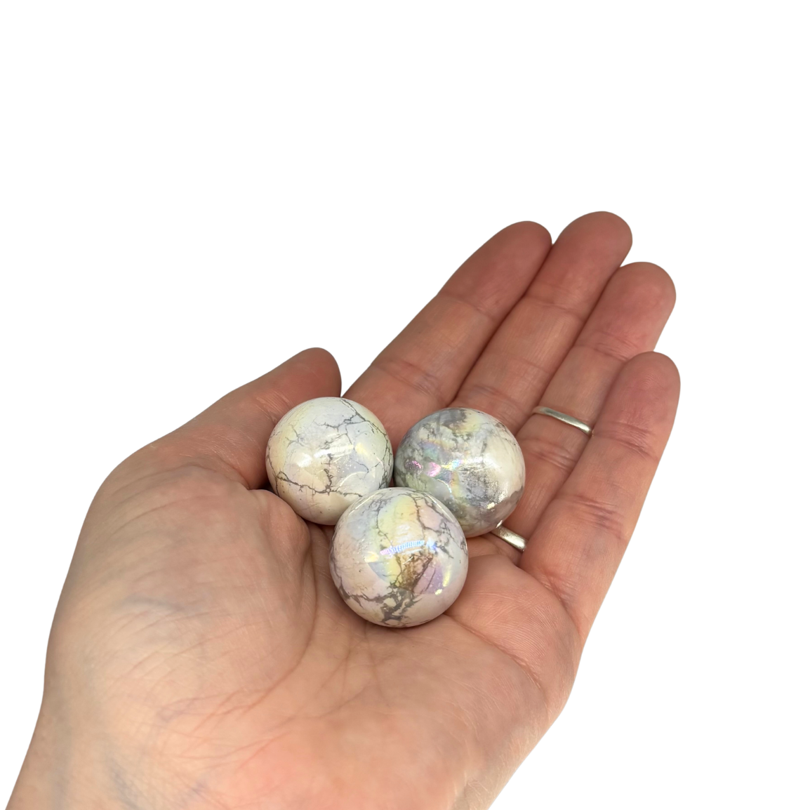 Aura Howlite Sphere