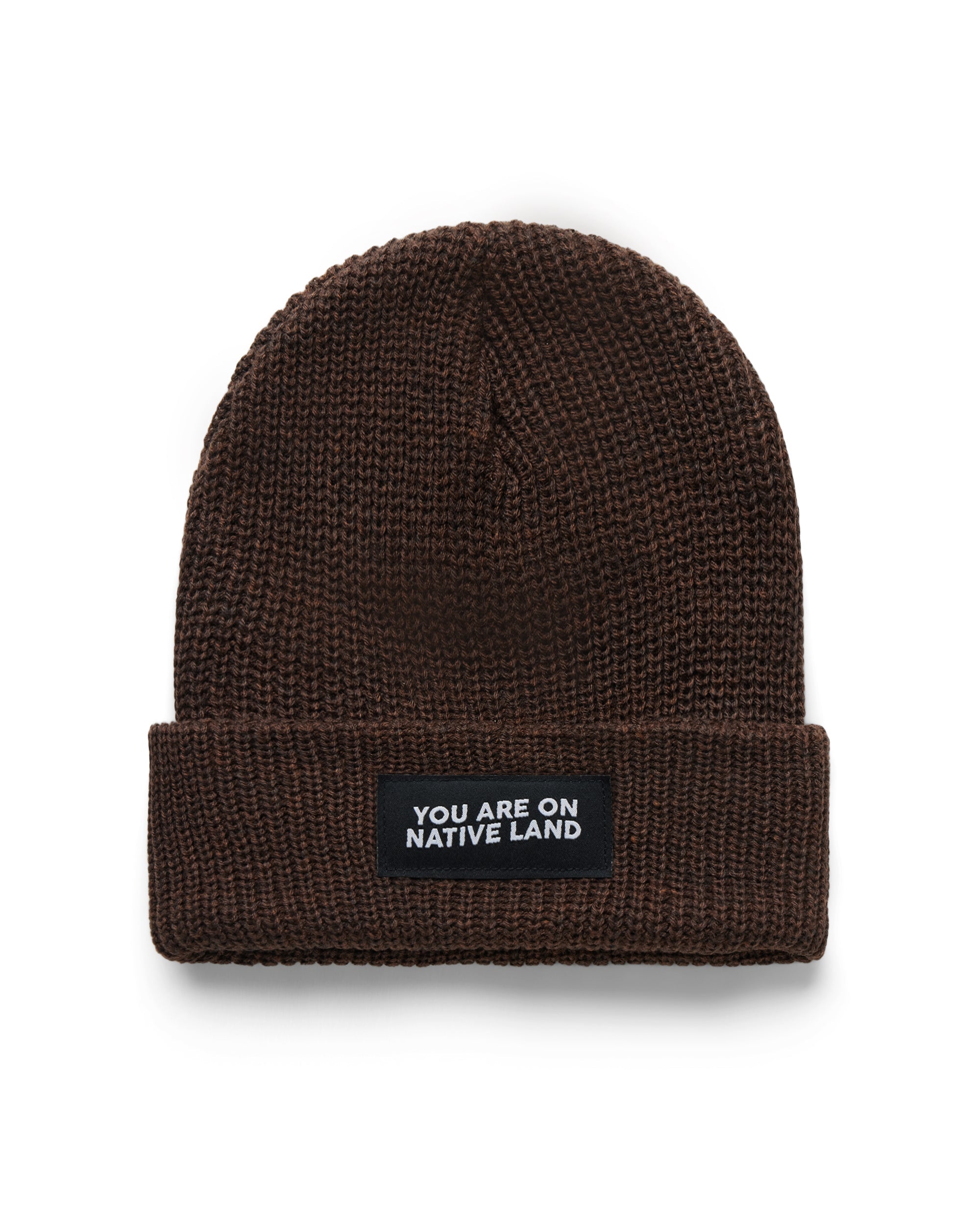 You Are On Native Land Ribbed Beanie