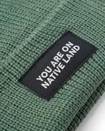 You Are On Native Land Ribbed Beanie