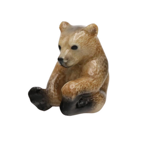 Brown Bear Cub Porcelain Miniature