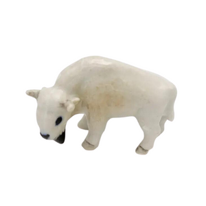 White Buffalo Porcelain Miniature
