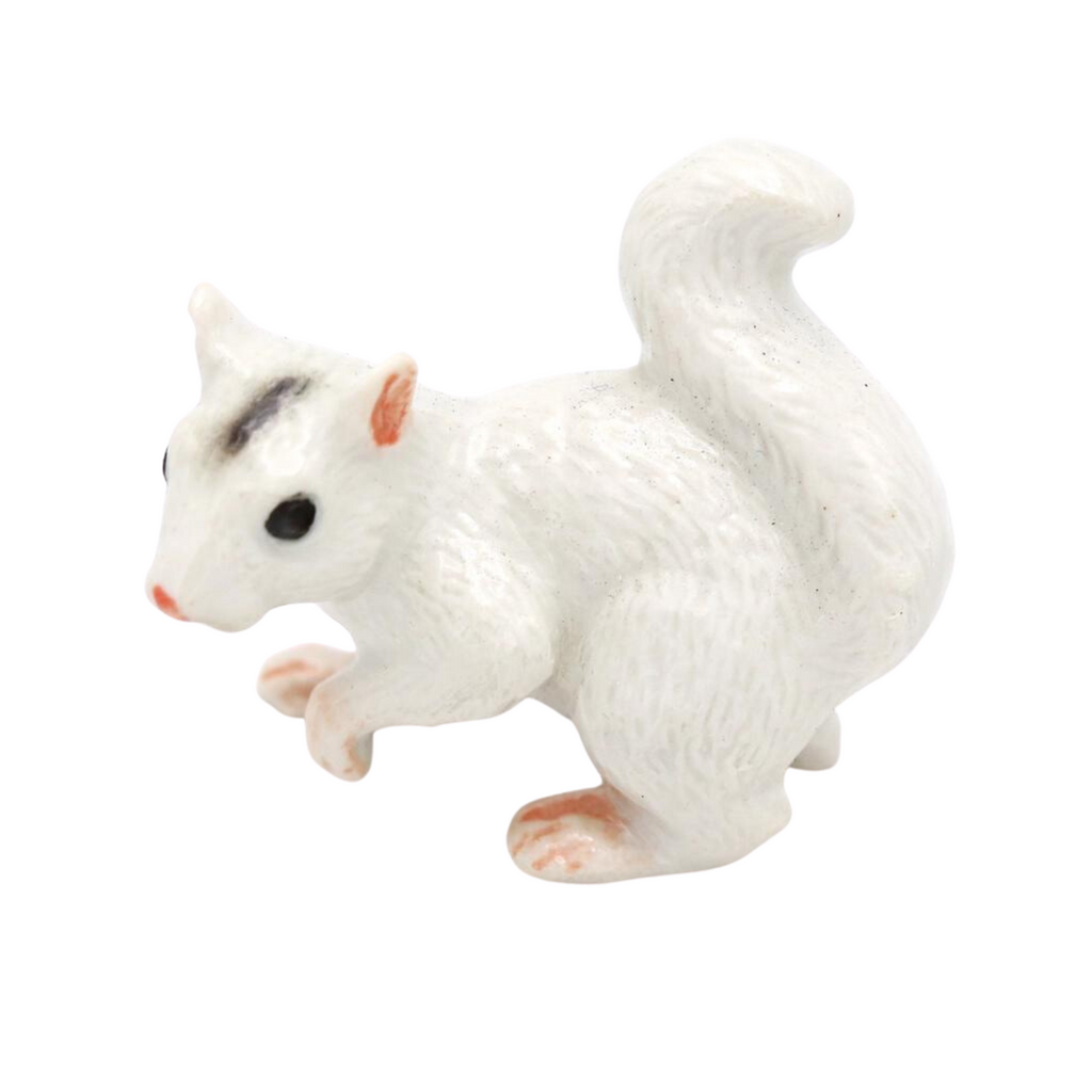 White Squirrel Porcelain Miniature