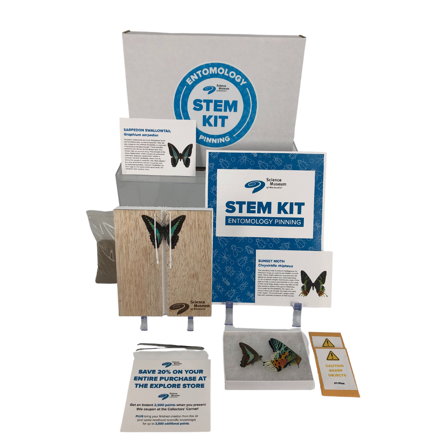 Science Museum of Minnesota Entomology STEM Pinning Kit